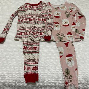 Girls Christmas PJ's 4 pieces